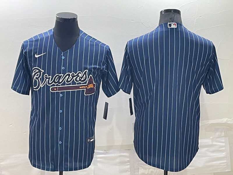 Men’s Atlanta Braves Blue Blank Jersey