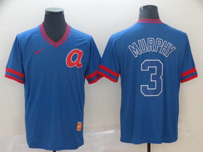 Men’s Atlanta Braves Dale Murphy #3 Blue Jersey