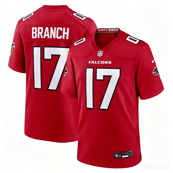 Men’s Atlanta Falcons #17 Zachariah Branch Nike 2026 Red Alternate Vapor F.U.S.E. Limited Jersey