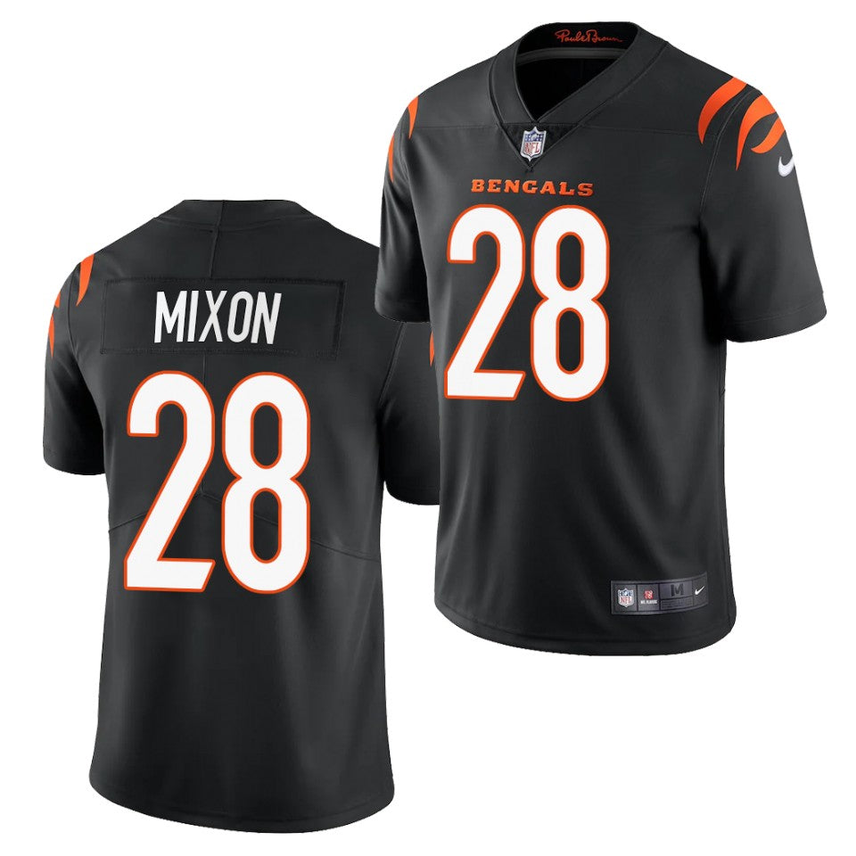 Men’s Cincinnati Bengals #28 Joe Mixon 2021 Nike Black Vapor Limited Jersey