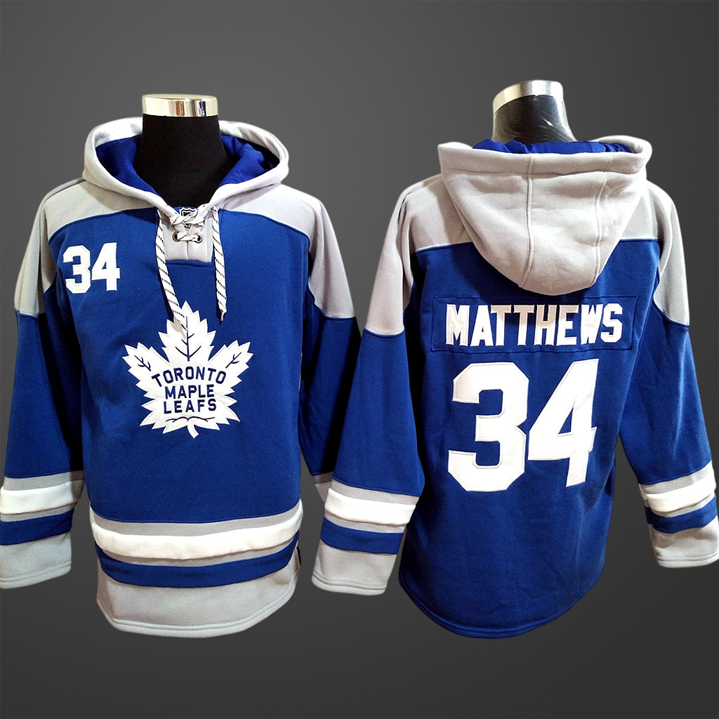 Men’s Toronto Maple Leafs #34 Auston Matthews All Stitched Hoodie