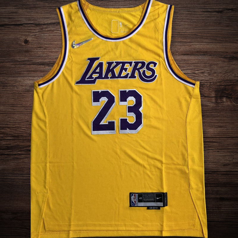 Men’s Los Angeles Lakers #23 James Player Edition Jersey