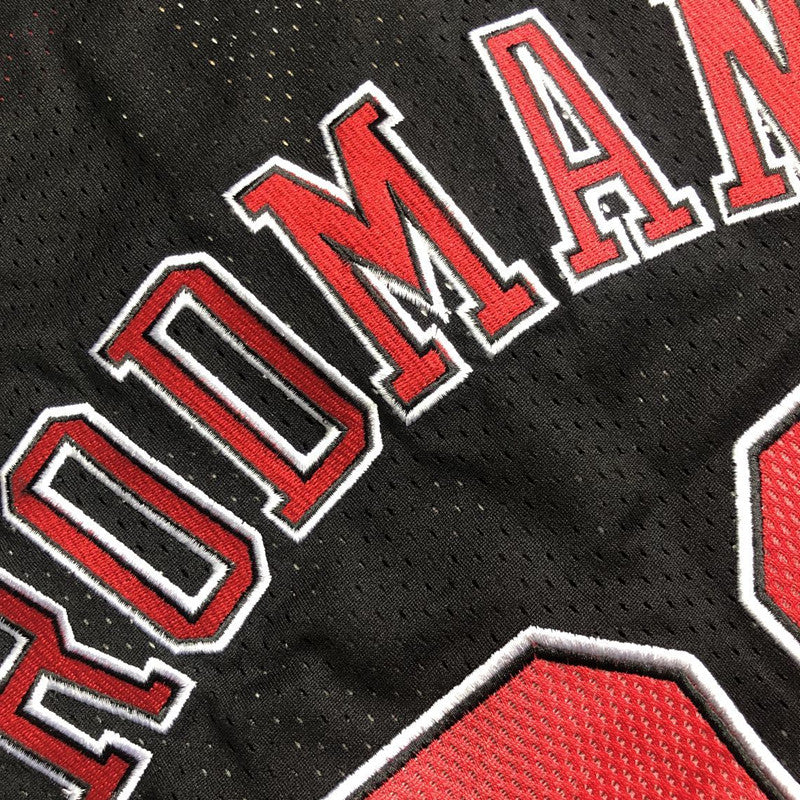 Men’s Chicago Bulls 1997-98 Finals #91 Dennis Rodman Jersey Black