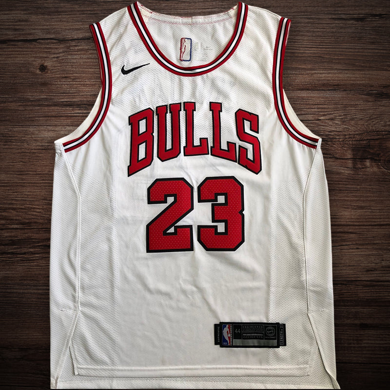 Men’s Chicago Bulls #23 Michael Jordan Player Edition White Jersey