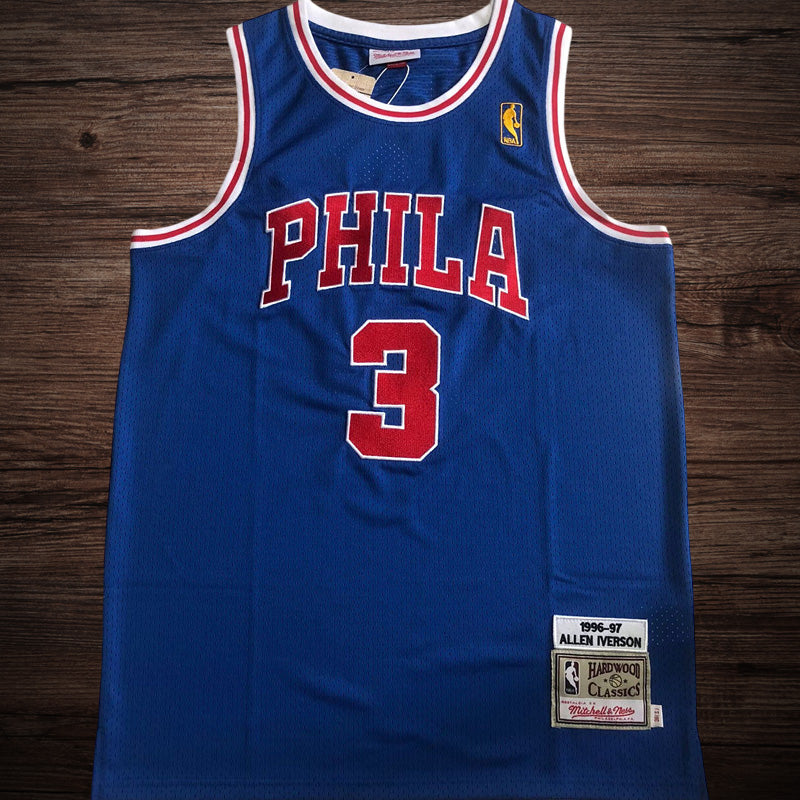 Men’s Philadelphia 76ers 1996/97 #3 Allen Iverson
