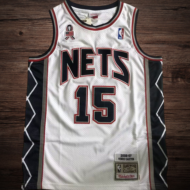 Men’s Brooklyn Nets 2006/07 #15 Vince Carter White Jersey