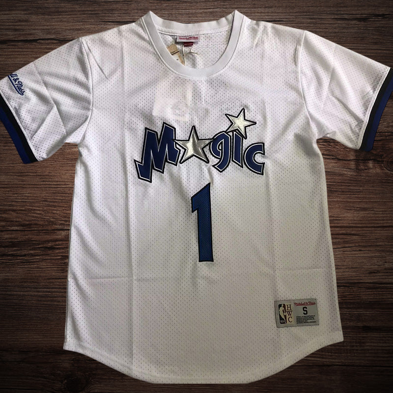 Men’s Orlando Magic #1 McGrady White Short Sleeve Jersey