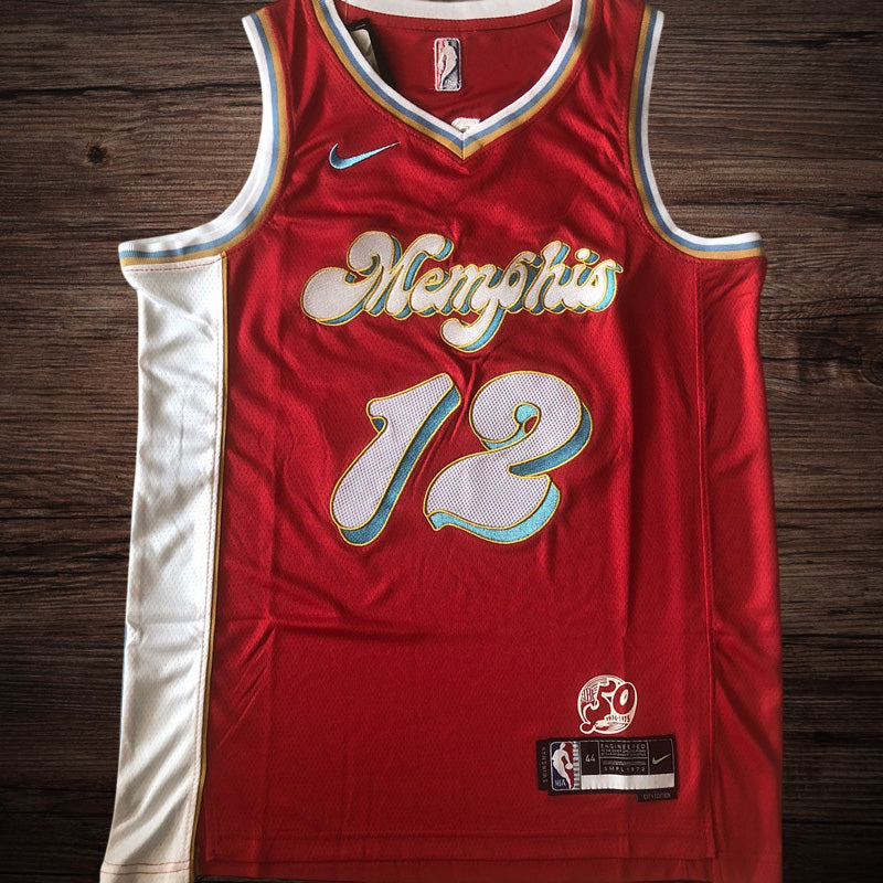 Men’s Memphis Grizzlies 2025 City Edition #12 Morant Jersey