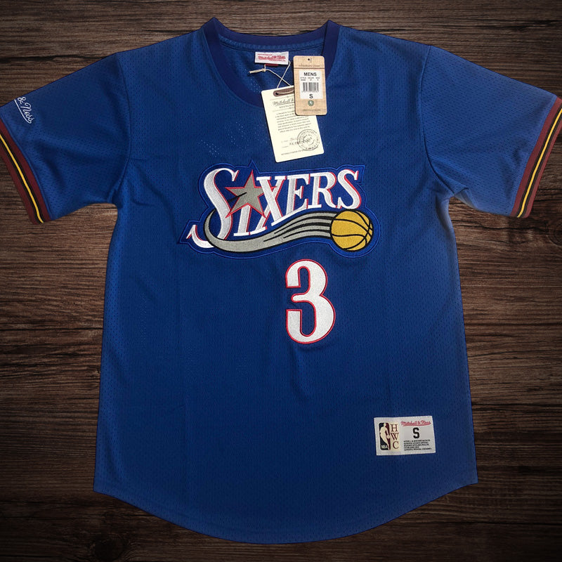 Men’s Philadelphia 76ers #3 IVERSON Short Sleeve Jersey