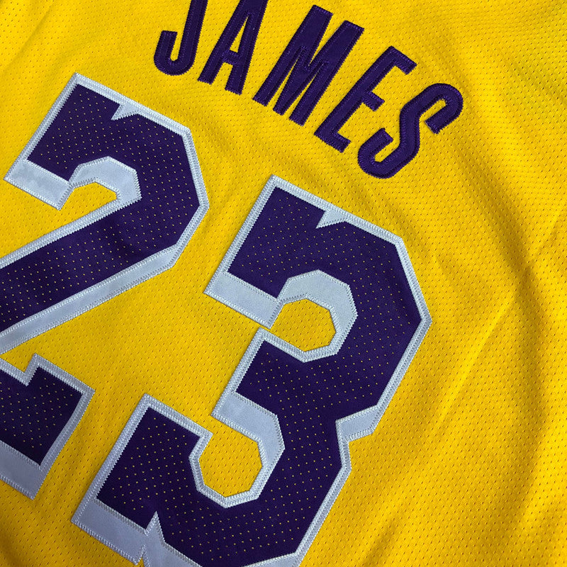 Men’s Los Angeles Lakers #23 James Player Edition Jersey