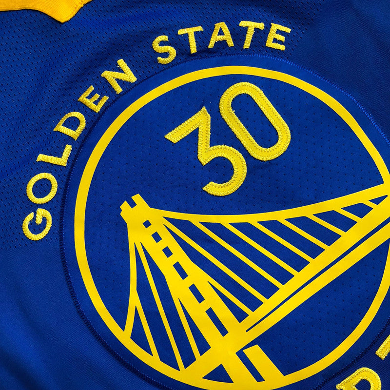 Men’s Golden State Warriors #30 Curry Player Edition Jersey Blue