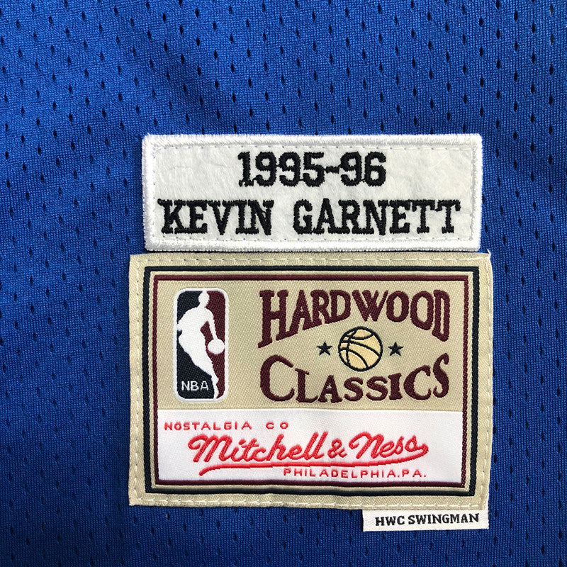 Men’s Wolves 1995-96 #21 Garnett Blue Jersey