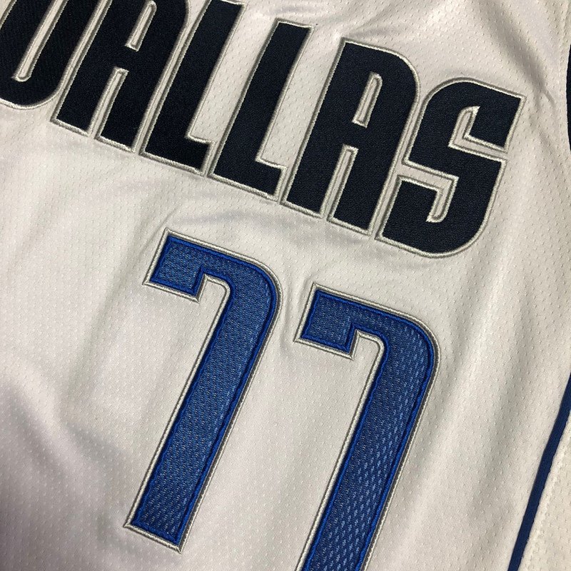 Men’s Dallas Mavericks #77 Doncic Jersey in white