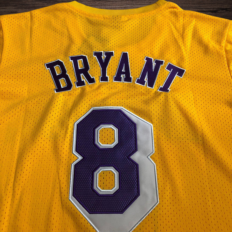 Men’s Los Angeles Lakers #8 Kobe Bryant Jersey Yellow