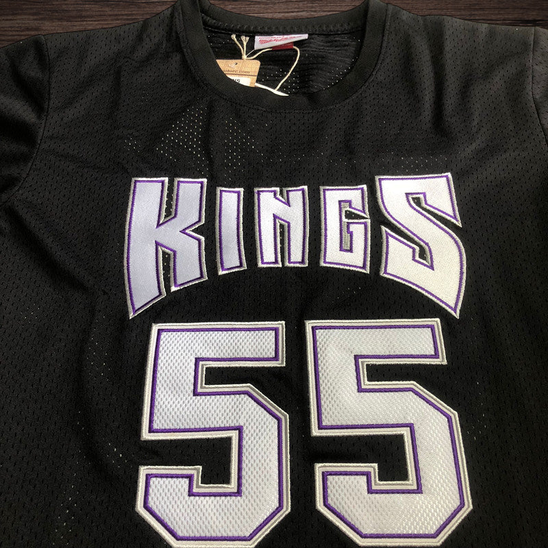 Men’s Sacramento Kings #55 Willams Black Short Sleeve Jersey
