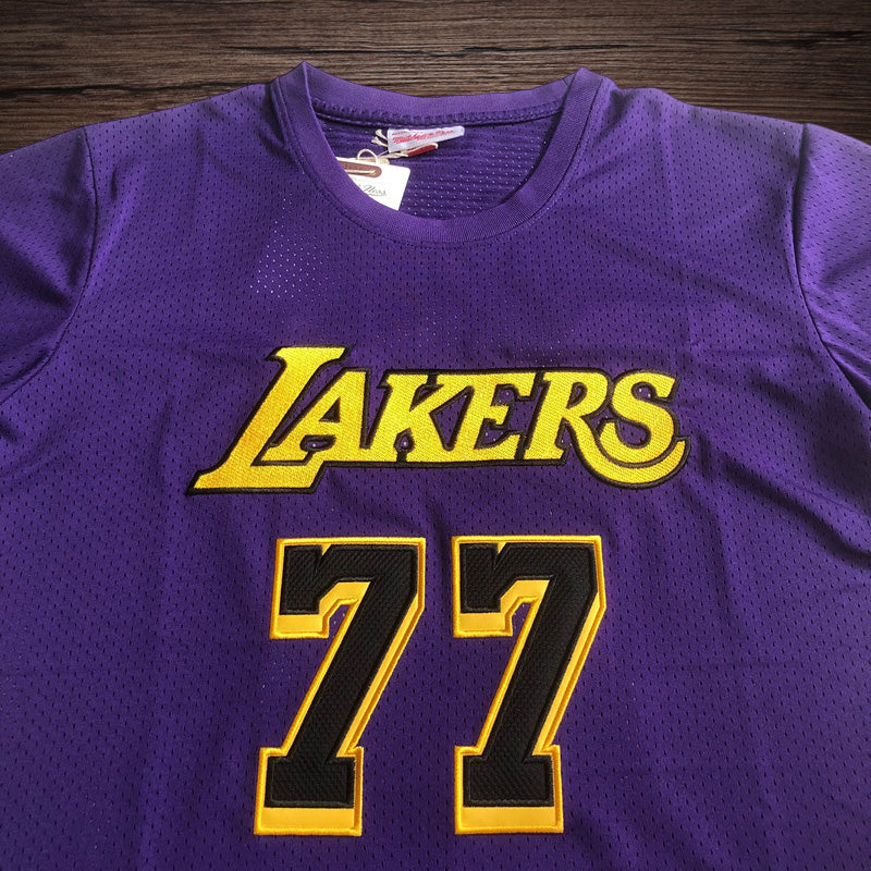 Men’s Los Angeles Lakers #77 Doncic Short Sleeve Jersey