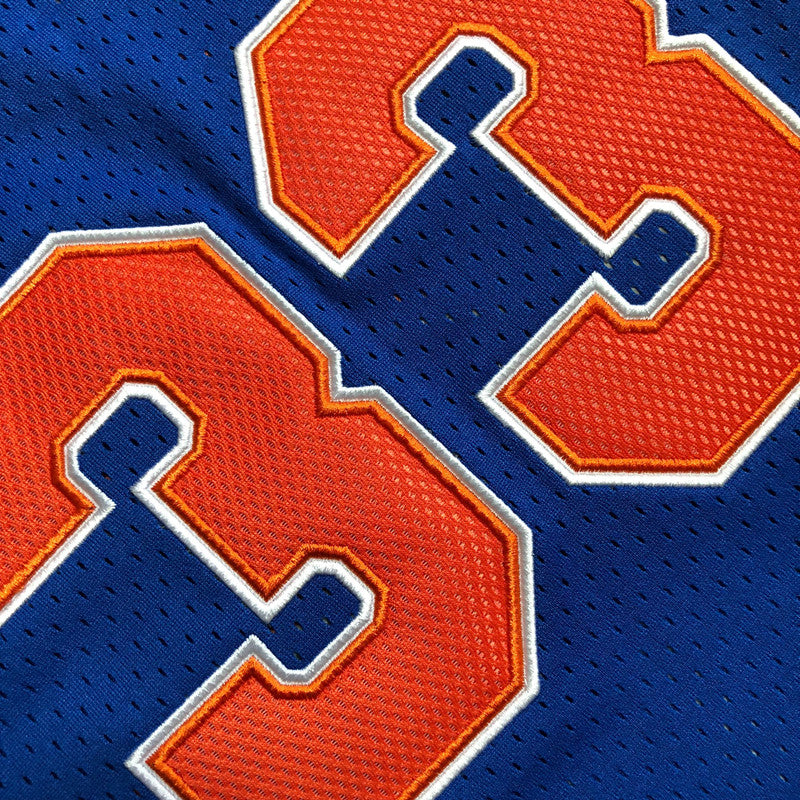 Men’s 1985-86 New York #33 Ewing Jersey in Blue