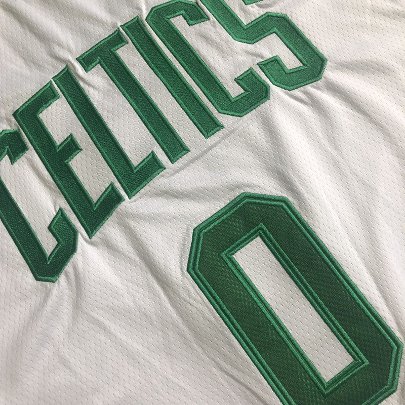 Men’s Boston Celtics 75th anniversary #0 Tatum Jersey White All Stitched