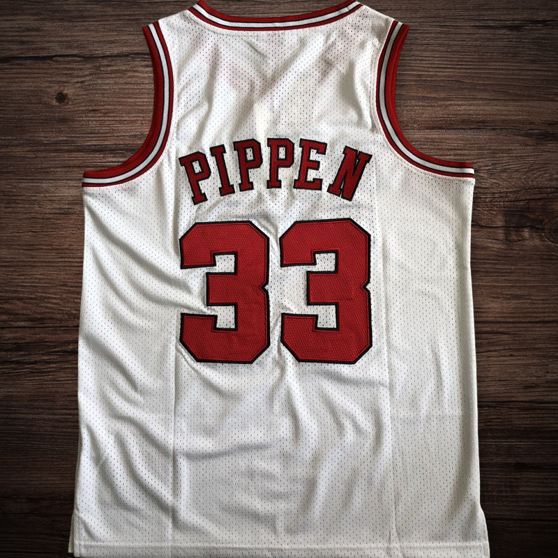 Men’s Chicago Bulls 1997-98 #33 Scottie Pippen Jersey White