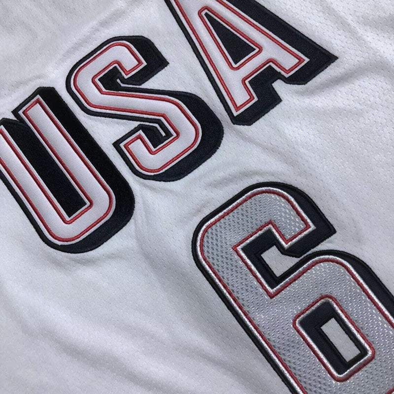 Men’s 2024 Olympics Team USA #6 James White Jersey