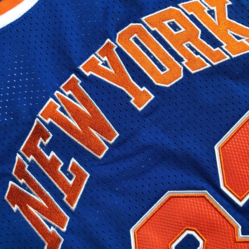Men’s 1985-86 New York #33 Ewing Jersey in Blue