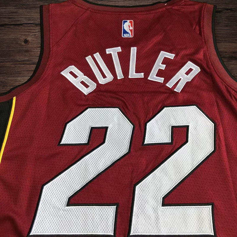 Men’s Miami Heat #22 Butler Red Jersey