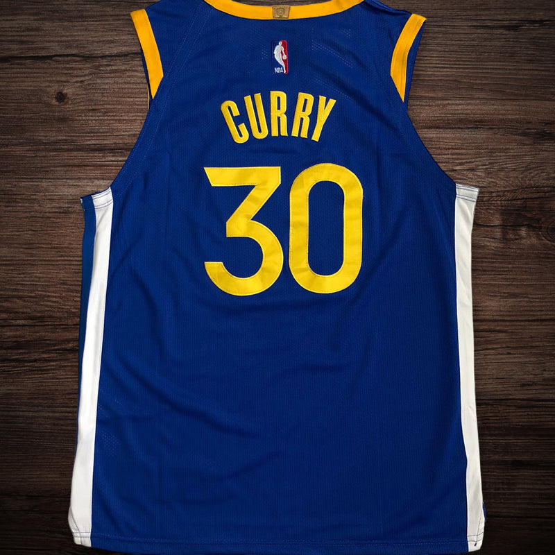 Men’s Golden State Warriors #30 Curry Player Edition Jersey Blue