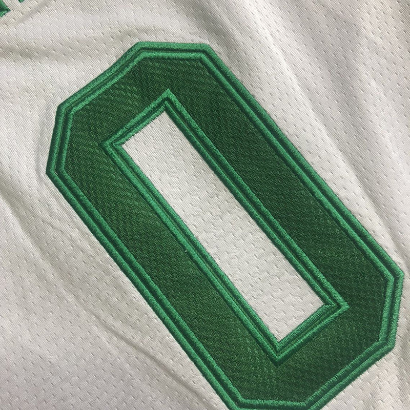 Men’s Boston Celtics 75th anniversary #0 Tatum Jersey White All Stitched