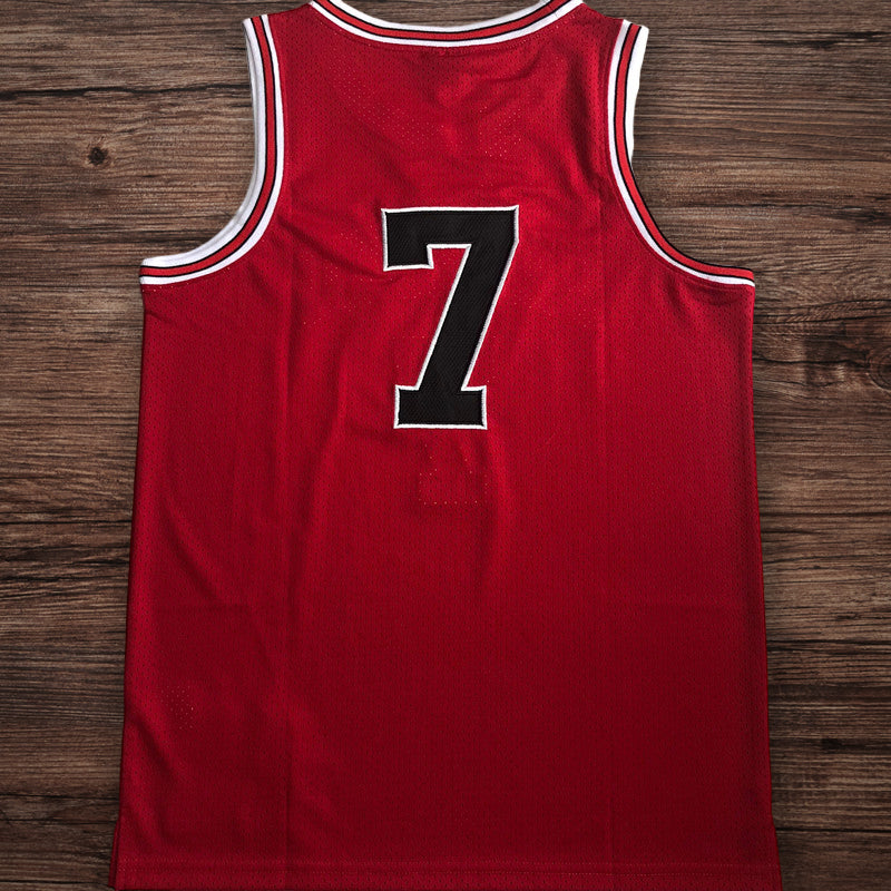 Men’s Slam Dunk 1996/97 #7 Miyagi Ryota Red Jersey