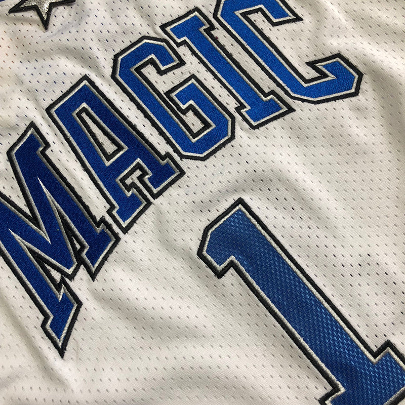 Men’s Orlando Magic 2003-04 #1 McGrady White Jersey