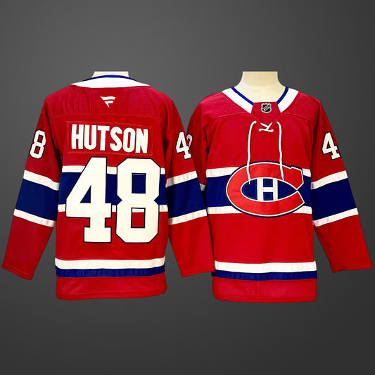 #48 Montreal Canadiens Lane Hutson Stitched Jersey