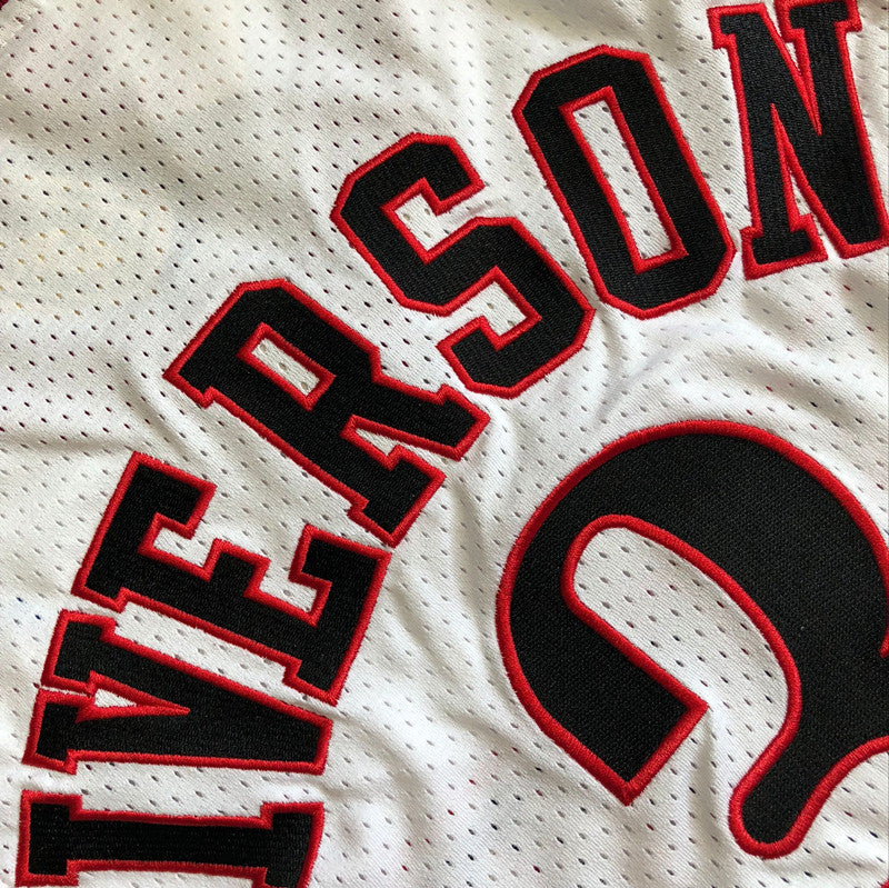 Men’s Philadelphia 76ers 1997-98 #3 Allen Iverson Jersey White