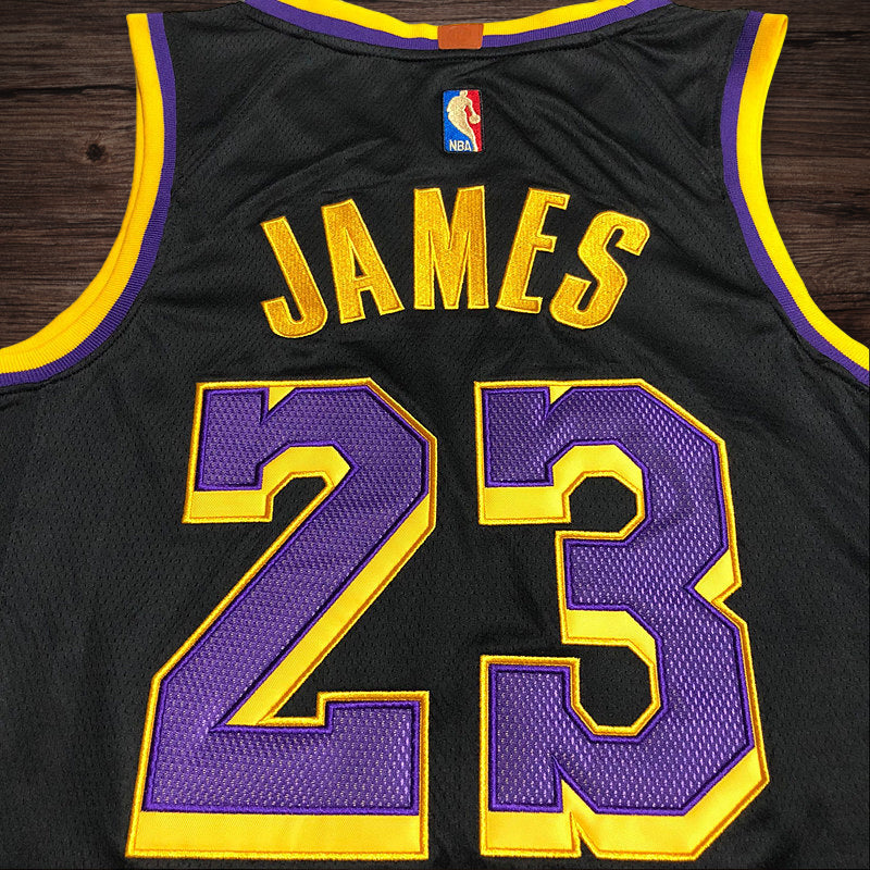 Men’s Los Angeles Lakers #23 Lebron James Jersey black
