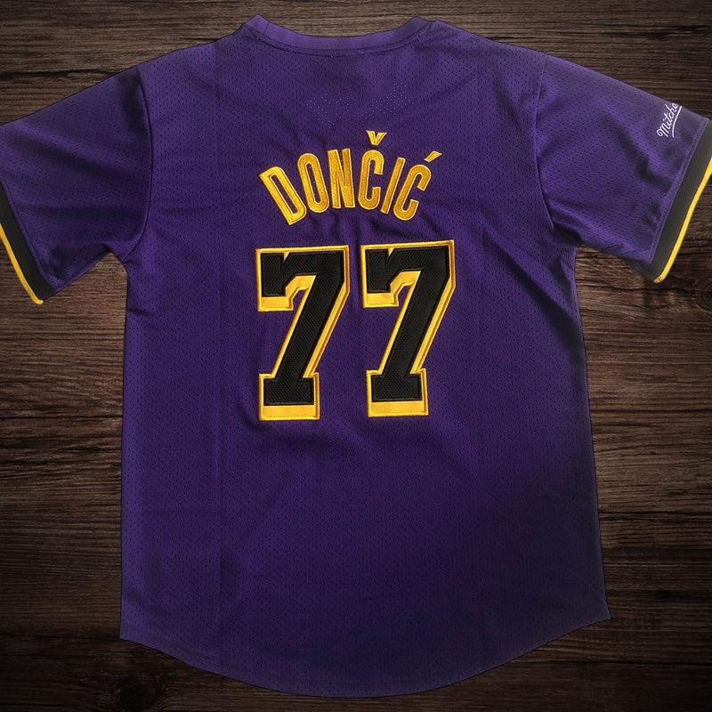 Men’s Los Angeles Lakers #77 Doncic Short Sleeve Jersey