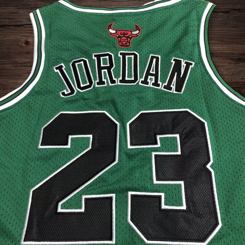Men’s Chicago Bulls 1997-98 #23 Jordan Green Jersey