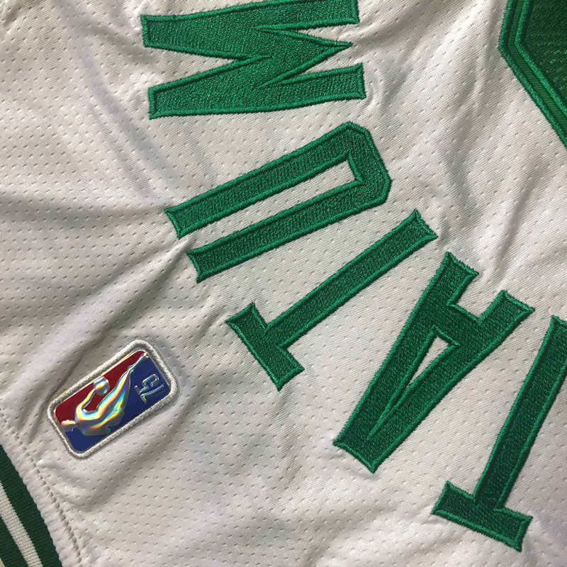 Men’s Boston Celtics 75th anniversary #0 Tatum Jersey White All Stitched