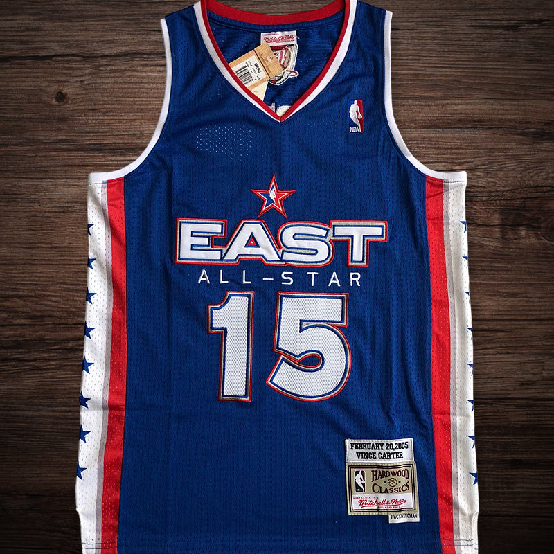 Men’s 2005 All Star East #15 Vince Carter Blue All Stitched