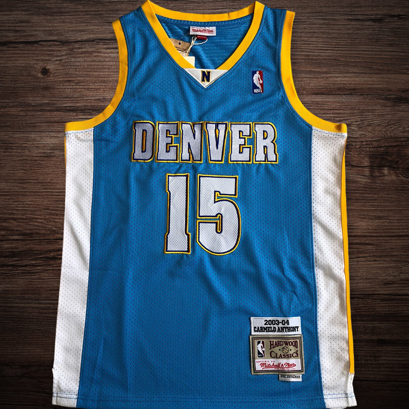 Men’s Denver Nuggets 2003-04 #15 Anthony Jersey