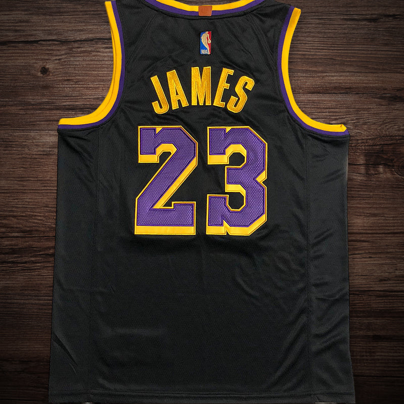 Men’s Los Angeles Lakers #23 Lebron James Jersey black