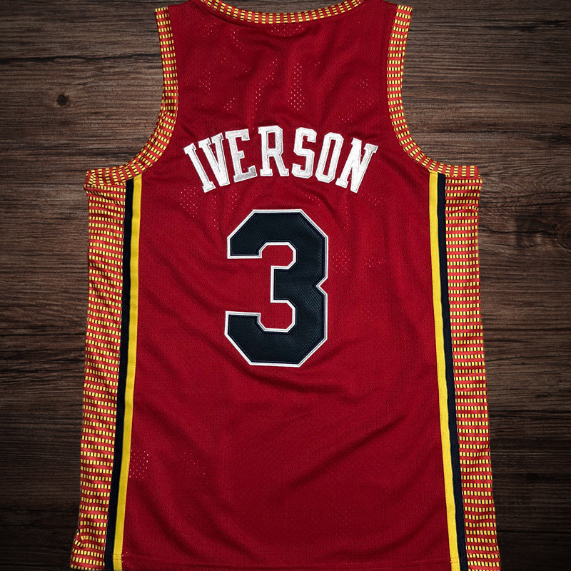 Men’s Philadelphia 76ers 2004/05 #3 Allen Iverson Red Jersey