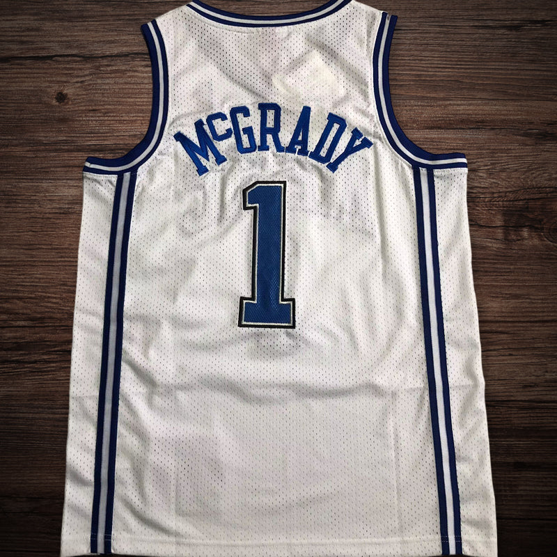 Men’s Orlando Magic 2003-04 #1 McGrady White Jersey