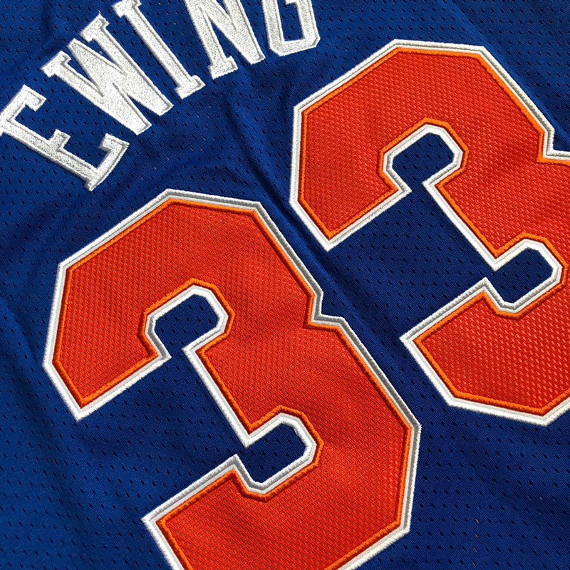 Men’s 1985-86 New York #33 Ewing Jersey in Blue