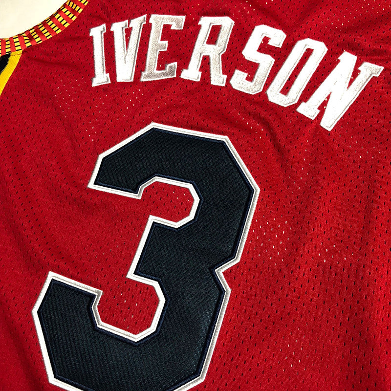 Men’s Philadelphia 76ers 2004/05 #3 Allen Iverson Red Jersey