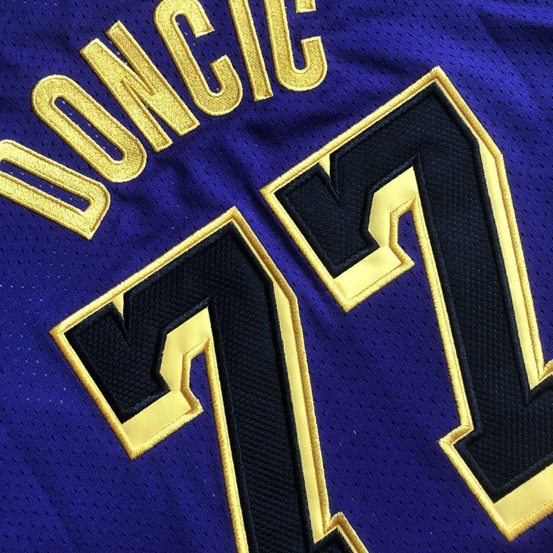 Men’s Los Angeles Lakers #77 Doncic Short Sleeve Jersey