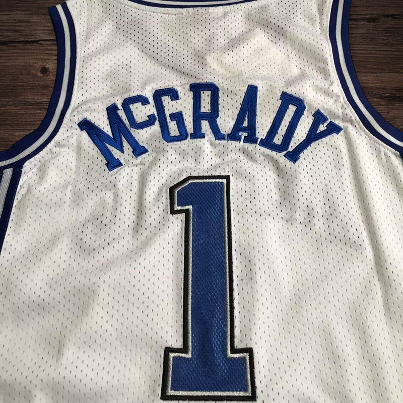 Men’s Orlando Magic 2003-04 #1 McGrady White Jersey
