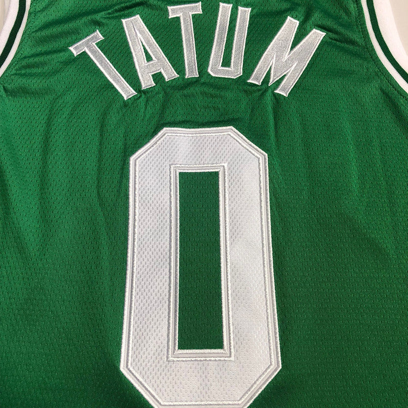 Men’s Boston Celtics 75th anniversary #0 Tatum Jersey Green All Stitched