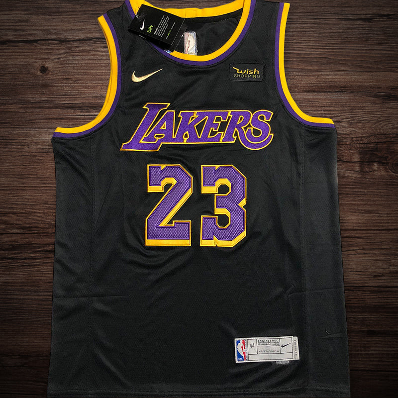 Men’s Los Angeles Lakers #23 Lebron James Jersey black