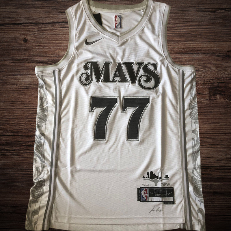 Men’s Dallas Mavericks 2025 City Edition #77 Doncic Jersey