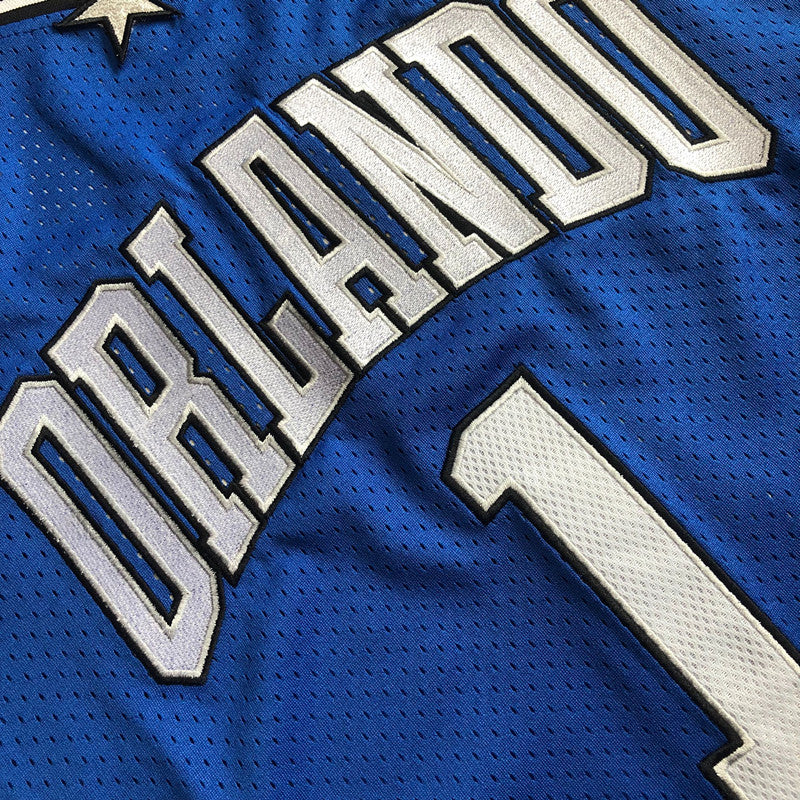 Men’s Orlando Magic 2003-04 #1 McGrady Blue Jersey