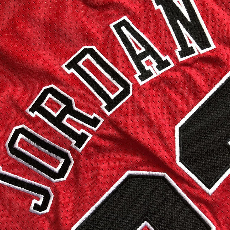 Men’s Chicago Bulls 1997-98 Finals #23 Michael Jordan Jersey Red